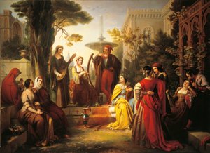 Italy, Treviso, Storytellers of Decameron