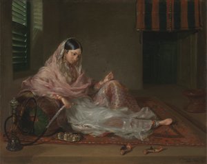 سيدة مسلمة متكئة بواسطة Francesco Renaldi