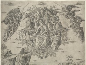 صعود العذراء ، ج. 1495.