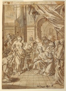 رسم، المسيح والمرأة الزانية، 1750-60