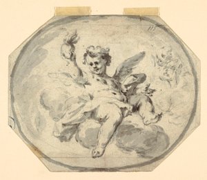 رسم، تصميم لسقف ملون، 1770-1800