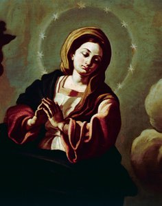 Immaculate Conception, painting on canvas attributed to Francesco Solimena (1657-1747), Cathedral of San Pardo, Larino, Molise, Italy