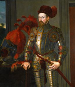 فرديناند الثاني من تيرول ، أرشيدوق النمسا - صورة فرديناند الثاني (1529-1595) ، أرشيدوق النمسا ، بواسطة ترزيو (ترزي) ، فرانشيسكو (1523-1591). زيت على قماش ، ج. ١٥٥٠. الأبعاد: ١٣٥ × ١٣٠ سم. متحف تاريخ الفن ، فيينا بواسطة فرانشيسكو تيرزيو