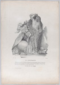 الأمير ريموندو دي سانغرو يفكك ارتباطه بشبكة الاهتمامات الدنيوية بـ ... ، كاليفورنيا. 1840-50. بواسطة فرانشيسكو وينزل