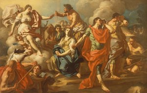The Sacrifice of Iphigenia (oil on canvas)