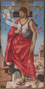 Griffoni Polyptych: القديس يوحنا المعمدان ، حوالي 1472-1473. بواسطة فرانشيسكو ديل كوسا