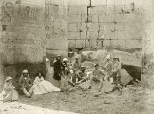 حفلة أمير ويلز في معبد الكرنك ، 1862