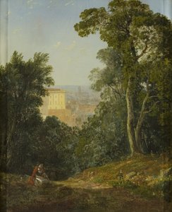منظر على بريستول من Leigh Woods ، حوالي عام 1822 (زيت على لوح) بواسطة فرانسيس دانبي