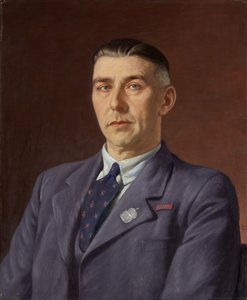 صورة لبيرسيفال هنري مارتن ، مكتب البريد ، بريستول ، حوالي 1941-45 (زيت على قماش) بواسطة فرانسيس دود
