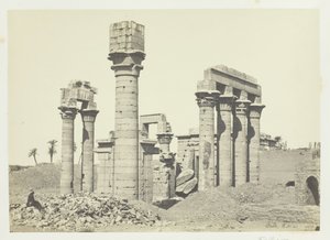 معبد كليوباترا في ارمنت ، بالقرب من طيبة ، 1857.