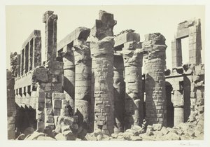 قاعة الأعمدة ، الكرنك ، 1857. بواسطة فرانسيس فريث