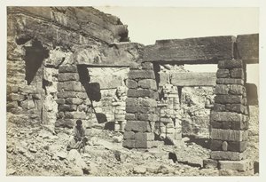 رواق معبد سيرف حسين ، النوبة ، 1857. بواسطة فرانسيس فريث