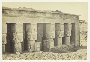 رواق معبد دندرة ، 1857.