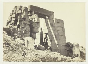برج الجرانيت ، طيبة ، 1857. بواسطة فرانسيس فريث