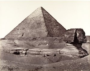 الهرم الأكبر وأبو الهول 1858.