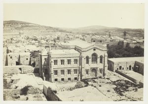 الكنيسة الإنجليزية الجديدة من برج هيبيكوس، القدس بواسطة فرانسيس فريث