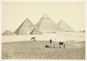 أهرامات الجيزة من الجنوب الغربي 1857. بواسطة فرانسيس فريث