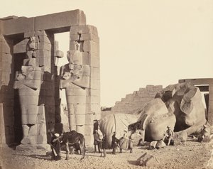 رماسيوم القرنة ، طيبة ، منظر أول بواسطة فرانسيس فريث