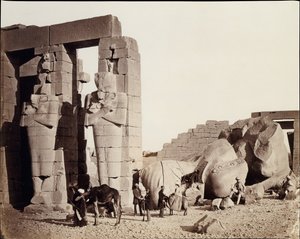 رمزيوم القرنة ، طيبة ، 1857.