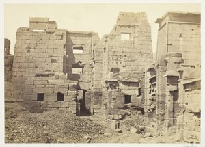 قصر المعبد ، Medinet-Haboo ، ج. 1857.