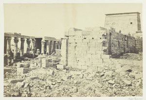 منظر على جزيرة فيلة ، 1857.