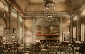 Grand Pump Room ، Bath ، Somerset ، أواخر القرن التاسع عشر أو أوائل القرن العشرين.