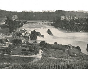 شلالات الراين ، شافهاوزن ، سويسرا ، 1895.