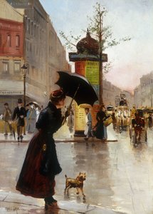 مشهد شارع باريس ، 1890 بواسطة فرانسيس جارات