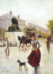 مشهد شارع باريس ، 1890 بواسطة فرانسيس جارات