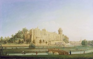 قلعة وارويك ، c.1764 بواسطة فرانسيس هاردينج