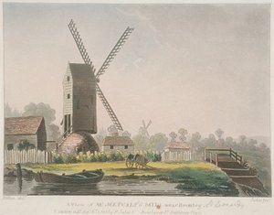 منظر لمصنع السيد ميتكالف بالقرب من بروملي ، بو ، بوبلار ، لندن ، 1785