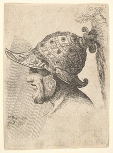 رأس خوذة ، 1662-78. بواسطة فرانسيس بليس
