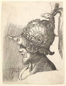 رأس خوذة ، 1662-78. بواسطة فرانسيس بليس