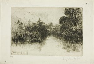 Shere Mill Pond، No. I (لوحة صغيرة) بواسطة فرانسيس سيمور هادن