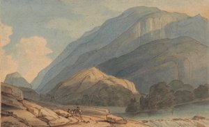 المدخل إلى بوروديل ، حوالي عام 1786 (ألوان مائية مع قلم وحبر على ورق) بواسطة فرانسيس تاون