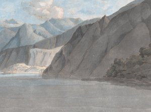 منظر لبحيرة كومو مع مونتي ليوني ، 27 أغسطس ، 1781. بواسطة فرانسيس تاون