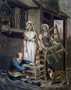 صنع مقاعد كرسي من الخيزران ، نقش لفرانسيس ويتلي (1747-1801) من Cries في لندن ، المملكة المتحدة بواسطة فرانسيس ويتلي