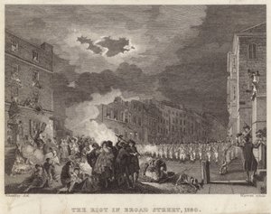 أعمال شغب في شارع برود عام 1780 بواسطة فرانسيس ويتلي