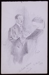 Portrait of Sir Charles Holmes بواسطة فرانسيس ويلفريد لوسون