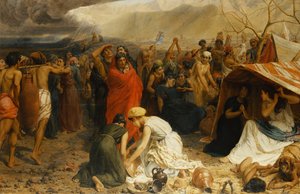 اللاجئون من بومبي ، 79 م ، 1873 بواسطة فرانسيس ويليام توبهام