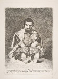 قزم قزم معروف باسم El Primo بعد Diego Velázquez ، 1778. بواسطة فرانسيسكو دي جويا
