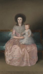 كونتيسة ألتاميرا وابنتها ، ماريا أغوستينا ، 1787-88. بواسطة فرانسيسكو دي جويا