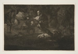 الله يرفعهم ويتحدون (الله يخلقهم ويتحدون معا) ، pl. 18 من سلسلة الأمثال بواسطة فرانسيسكو دي جويا