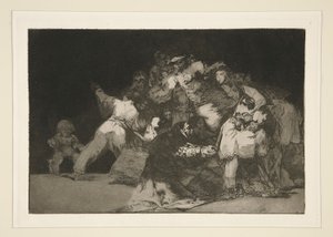 عام متباين (جنرال حماقة) ، رر. 9 من مسلسل لوس الأمثال بواسطة Francisco de Goya
