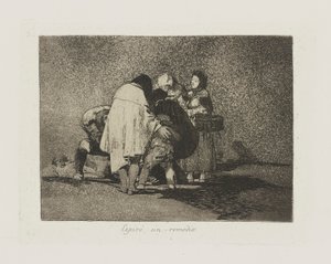 اسبير؟ علاج الخطيئة. (لم يكن هناك شيء لفعله ومات) ، رر. 53 من سلسلة Los desastres de la guerra (كوارث الحرب) بواسطة فرانسيسكو دي جويا