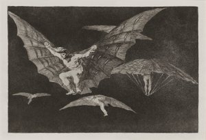 Modo de volar (A Way of Flying) ، والمعروف أيضًا باسم Donde hay ganas hay ma؟ a (أين يوجد بواسطة فرانسيسكو دي جويا