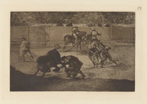 Pepe Illo يصنع الفاصل للثور (Pepe Illo Making the Pass of the بواسطة فرانسيسكو دي جويا