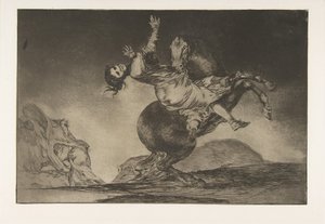 اللوحة 10 من التباينات: خاطف الحصان ، كاليفورنيا. 1816-23 نشر 1864. بواسطة فرانسيسكو دي جويا