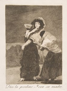 اللوحة 16 من لوس كابريتشوس: بحق السماء: وكانت والدتها ديوس لا بيردون: Y ...، 1799. بواسطة فرانسيسكو دي جويا