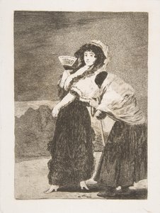 اللوحة 16 من لوس كابريتشوس: بحق السماء: وكانت والدتها ديوس لا بيردون ... ، 1797-98. بواسطة فرانسيسكو دي جويا